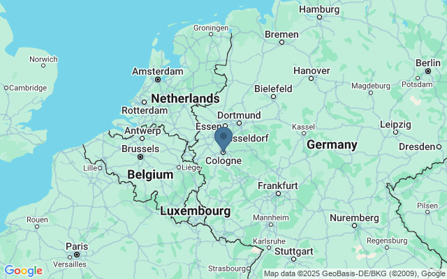 Kaart met locatie Dom van Keulen
